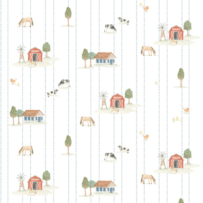 Farm Wallpaper – colorful