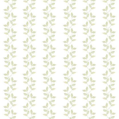 Striped Leaves Wallpaper – green