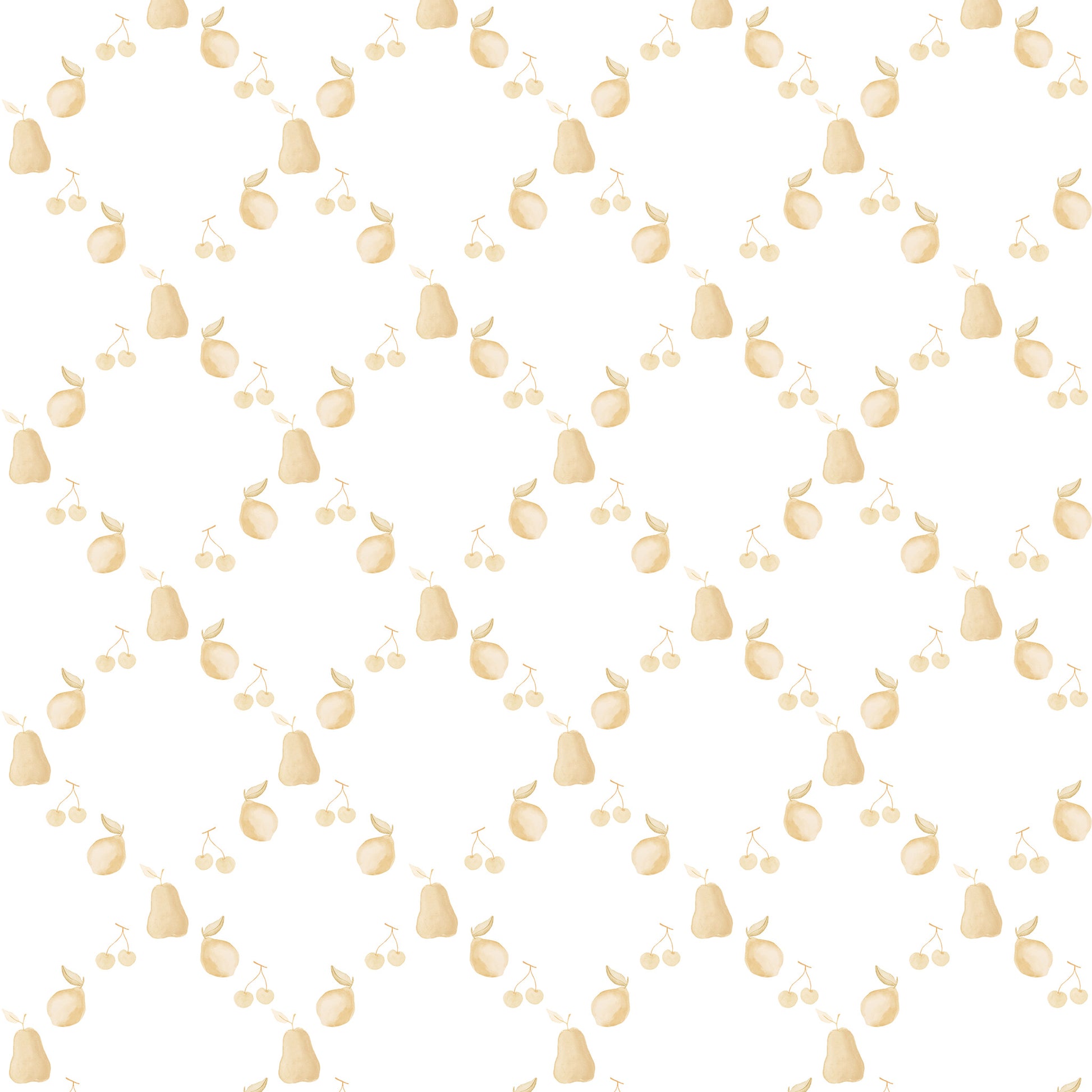 Papel de parede Frutas Losangos