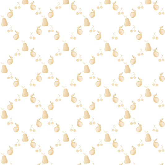 Papel de parede Frutas Losangos