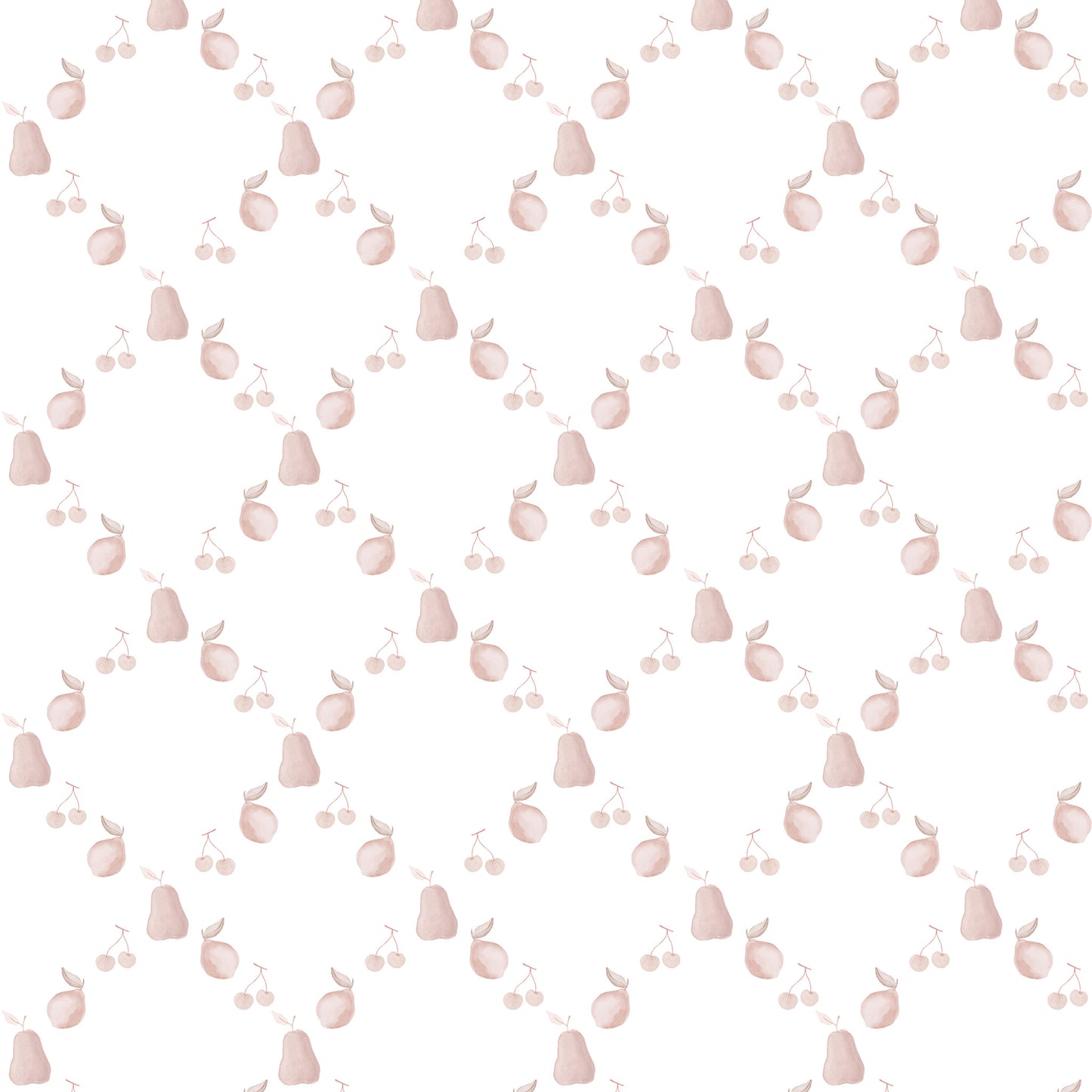 Papel de parede Frutas Losangos