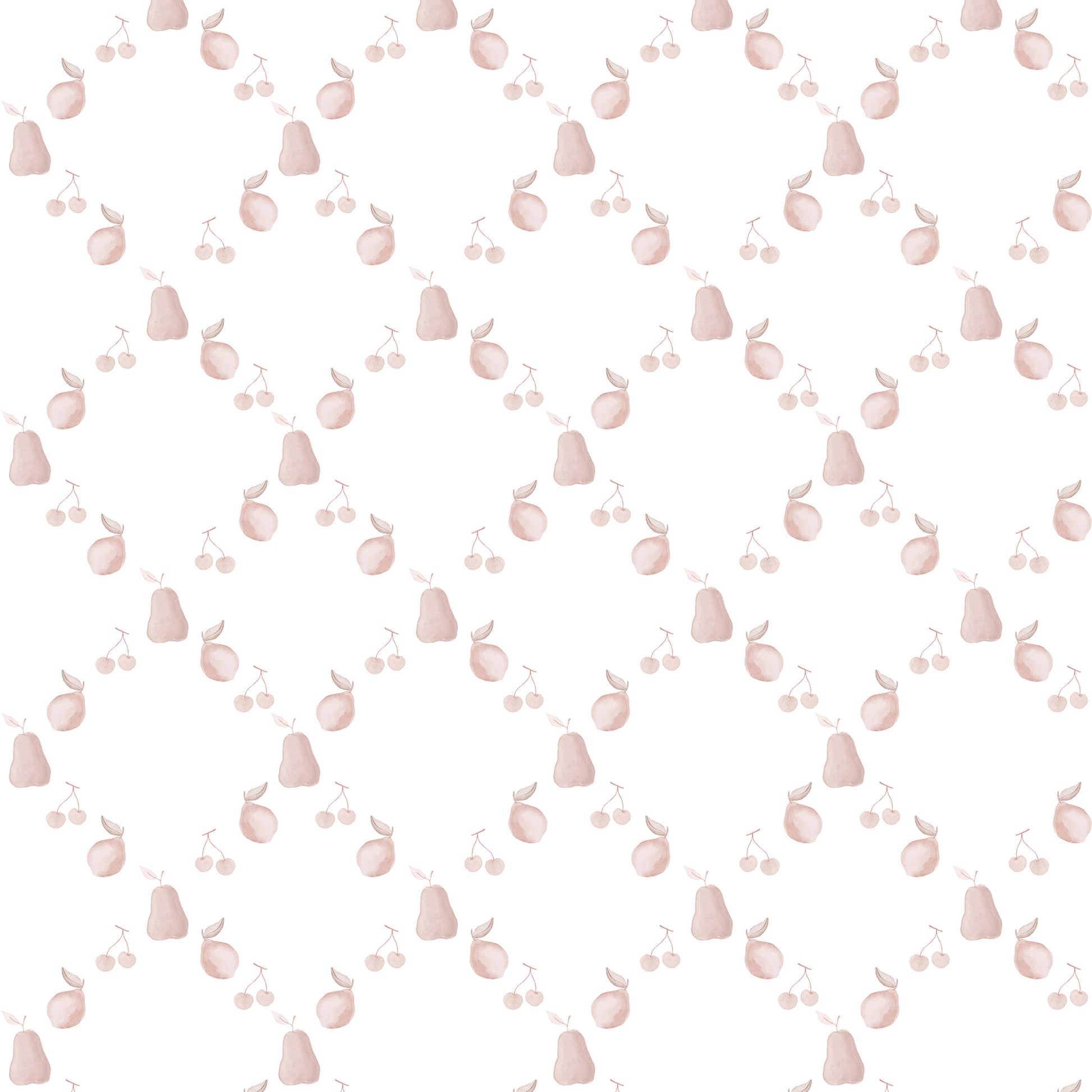 Papel de parede Frutas Losangos