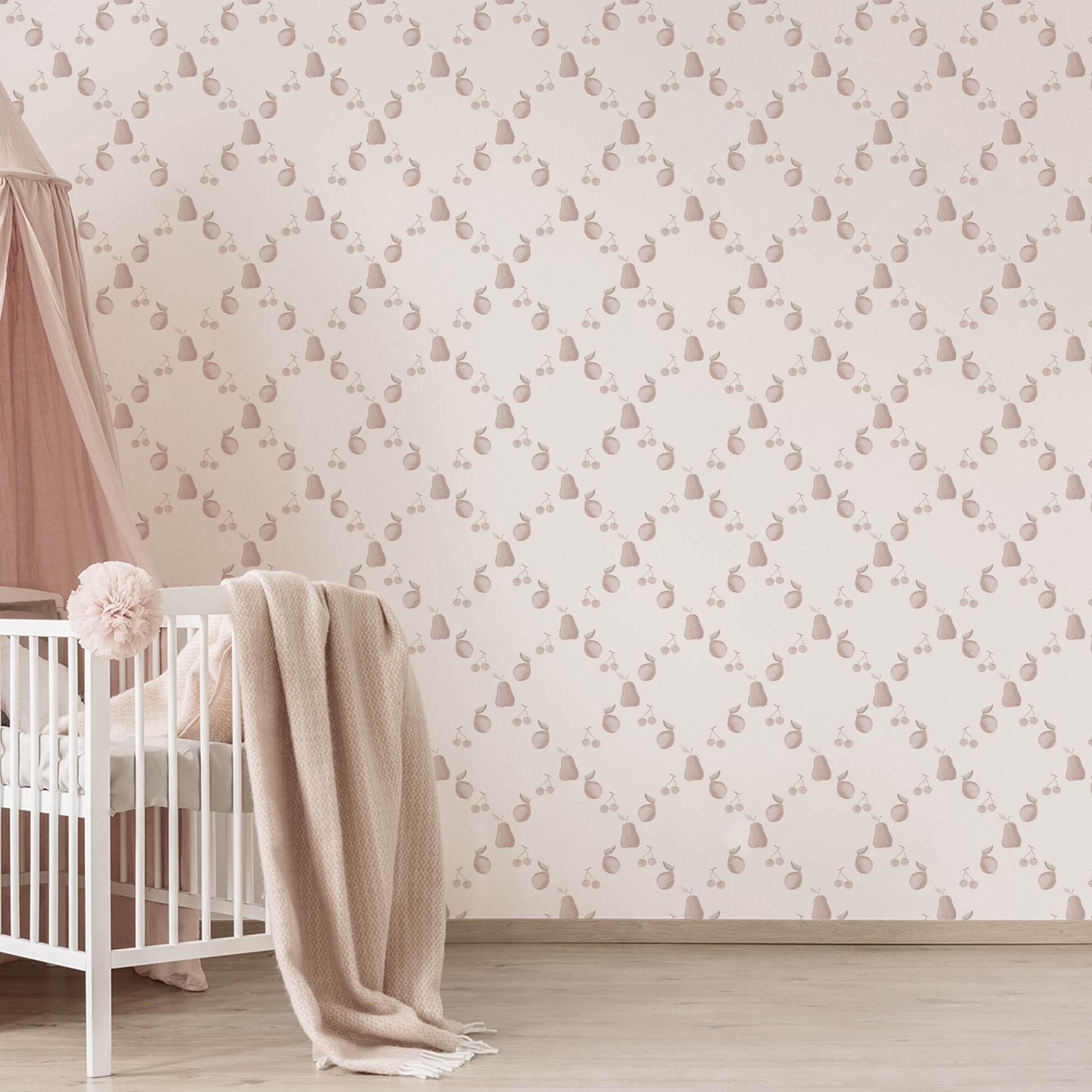 Papel de parede Frutas Losangos