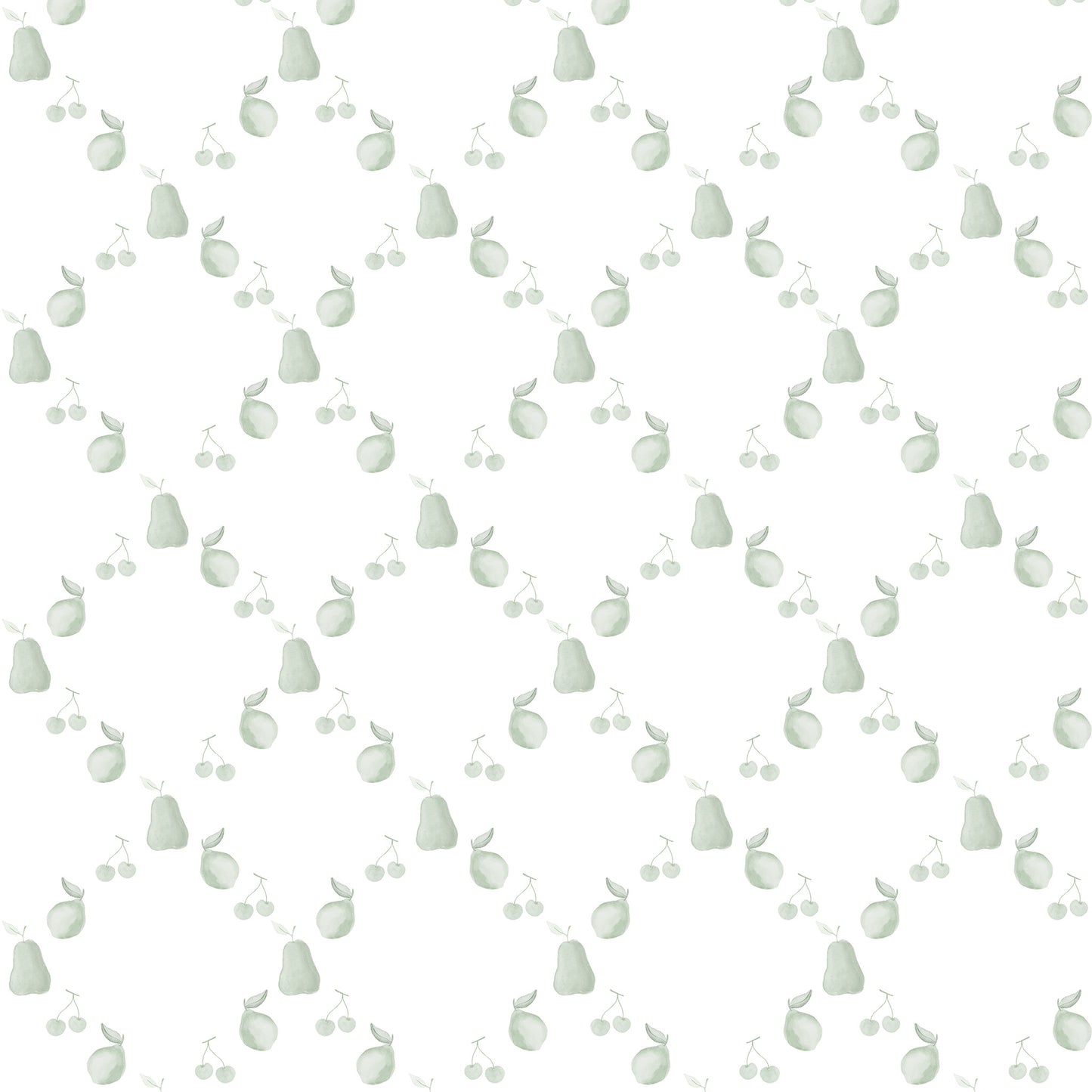 Papel de parede Frutas Losangos