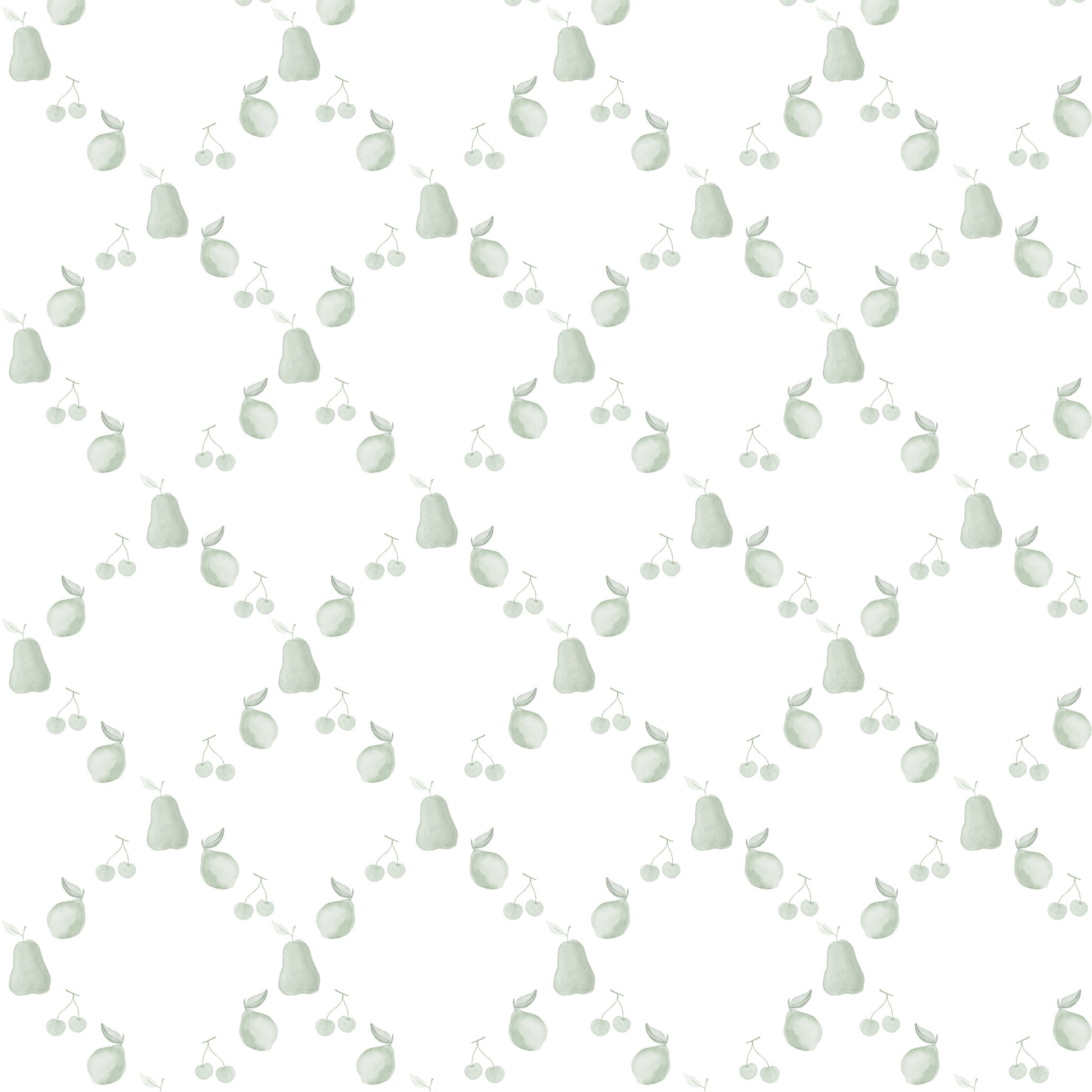 Papel de parede Frutas Losangos