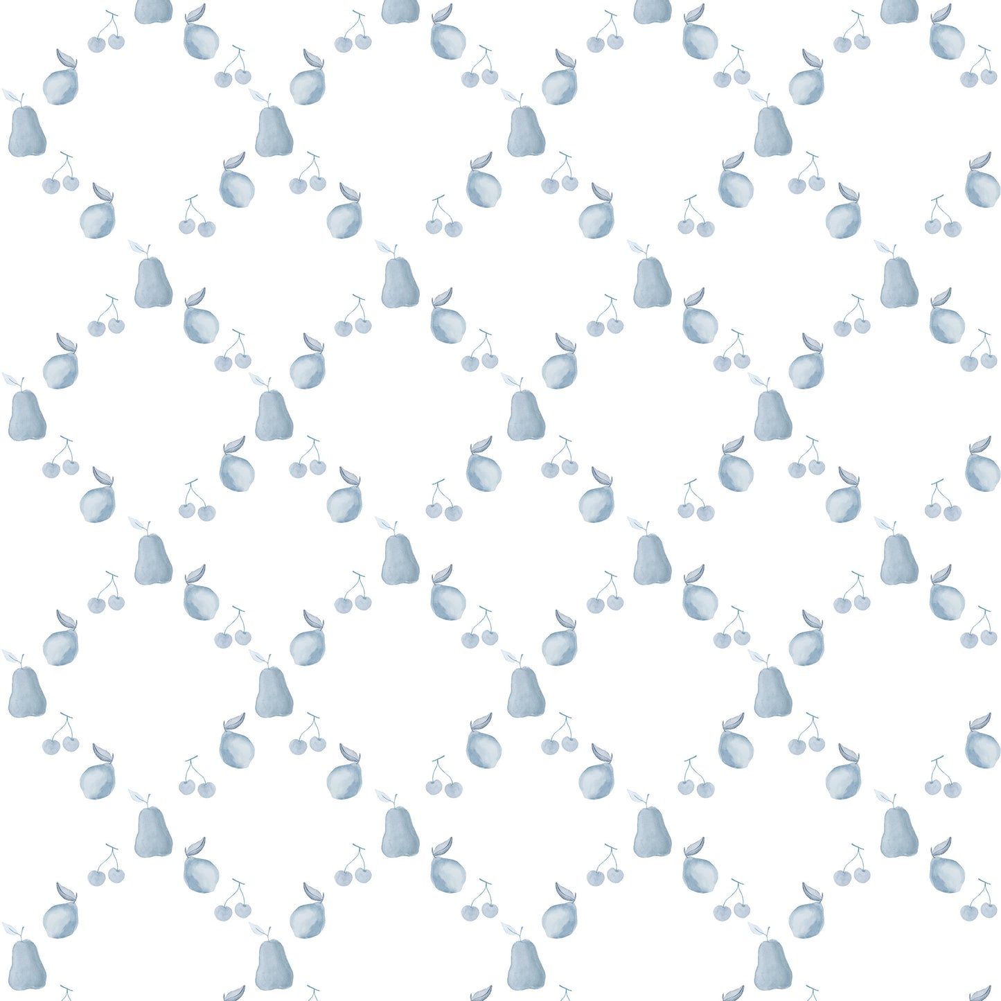 Papel de parede Frutas Losangos