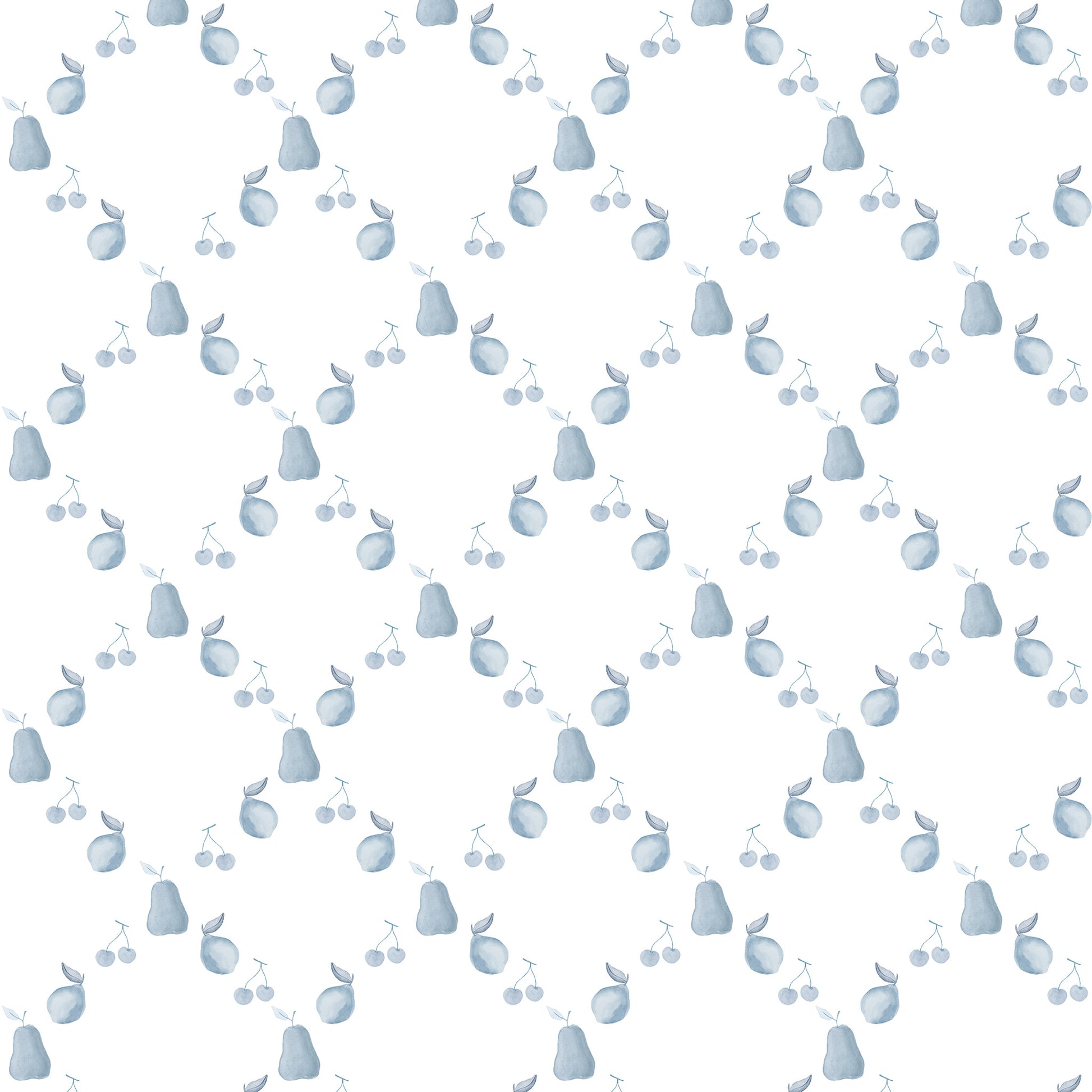 Papel de parede Frutas Losangos