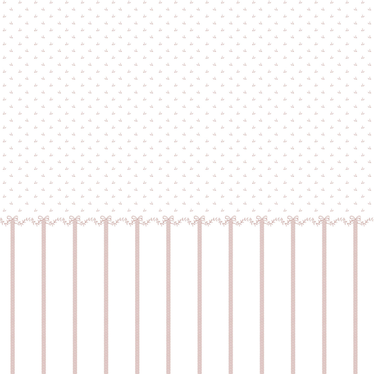 Bordered Bows Wallpaper – pink