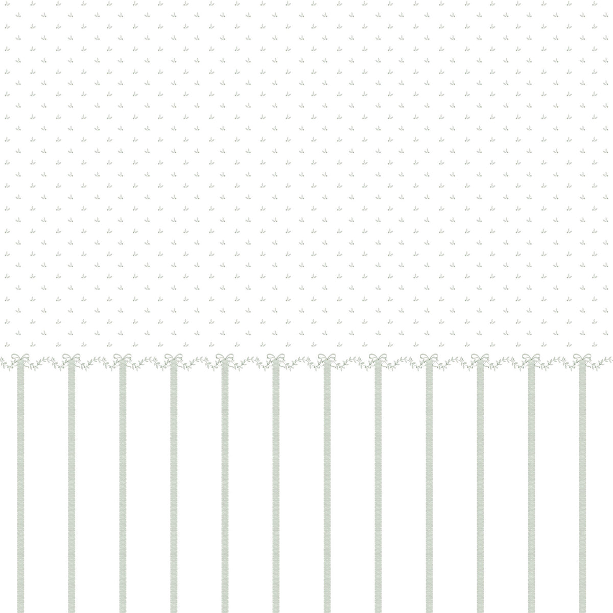 Bordered Bows Wallpaper – green