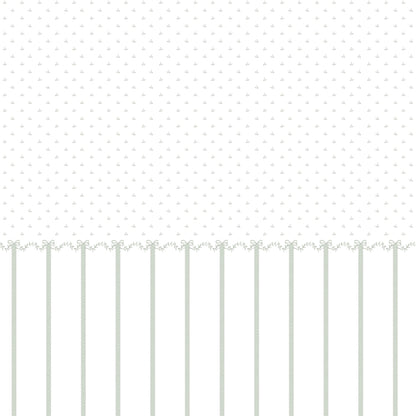 Bordered Bows Wallpaper – green