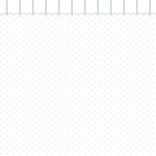 Ceiling Border Bows Wallpaper – blue