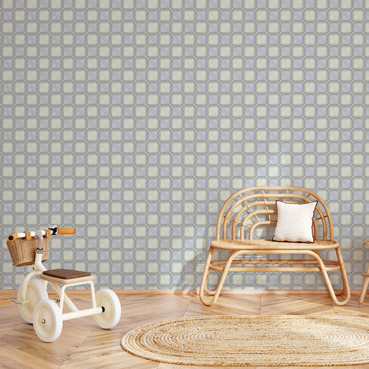Tiles Wallpaper – green and blue