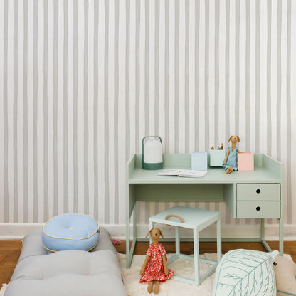 Irregular Watercolor Stripe Wallpaper – gray