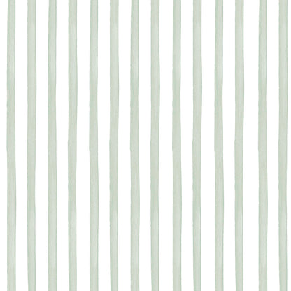 Irregular Watercolor Stripe Wallpaper – green