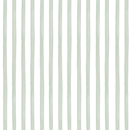Irregular Watercolor Stripe Wallpaper – green
