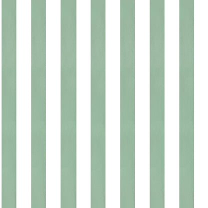 Wide Stripes Wallpaper – green