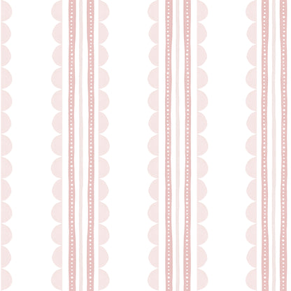 Wavy Stripes Wallpaper – pink
