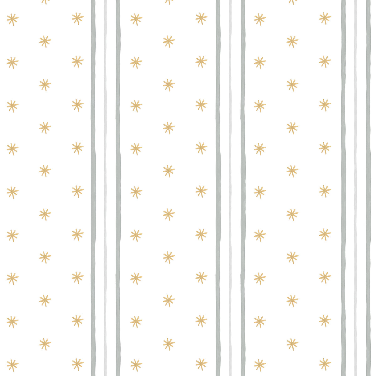 Stripes and Asterisks Wallpaper – gray