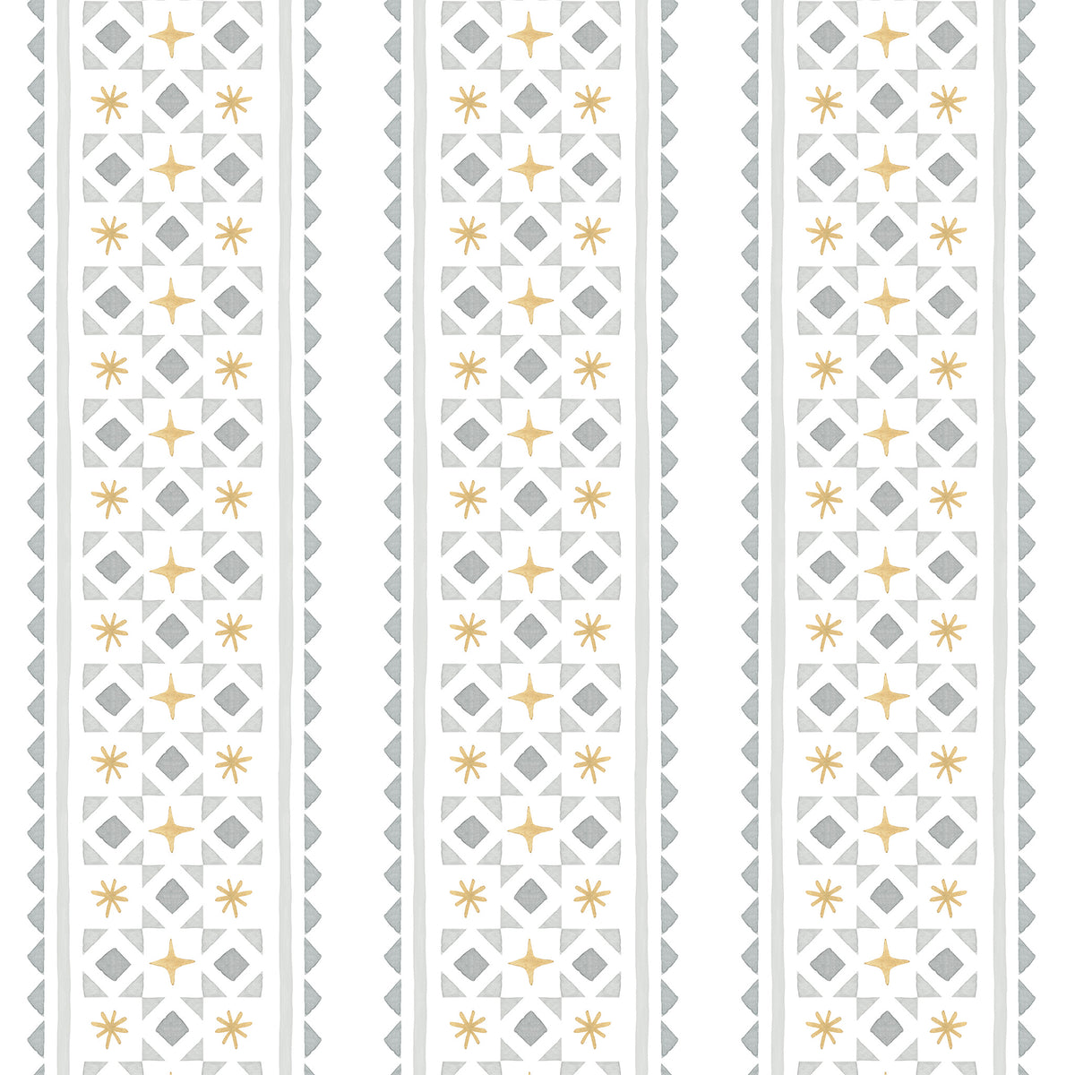 Stripes and Necktie Asterisks Wallpaper – gray