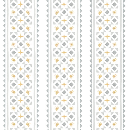 Stripes and Necktie Asterisks Wallpaper – gray