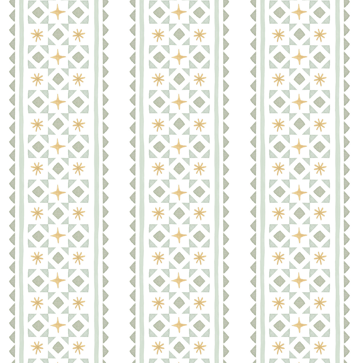 Stripes and Necktie Asterisks Wallpaper – green
