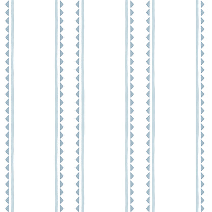 Stripes and Triangles Wallpaper – blue