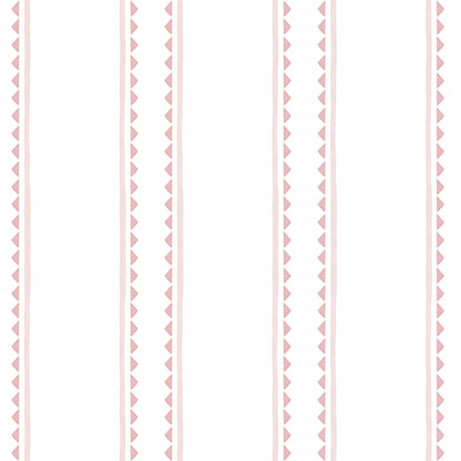 Stripes and Triangles Wallpaper – pink