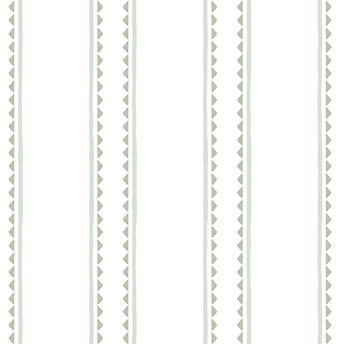 Stripes and Triangles Wallpaper – green