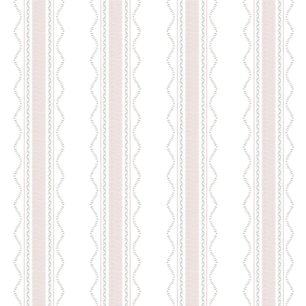 Mixed Stripes Wallpaper – pink and green