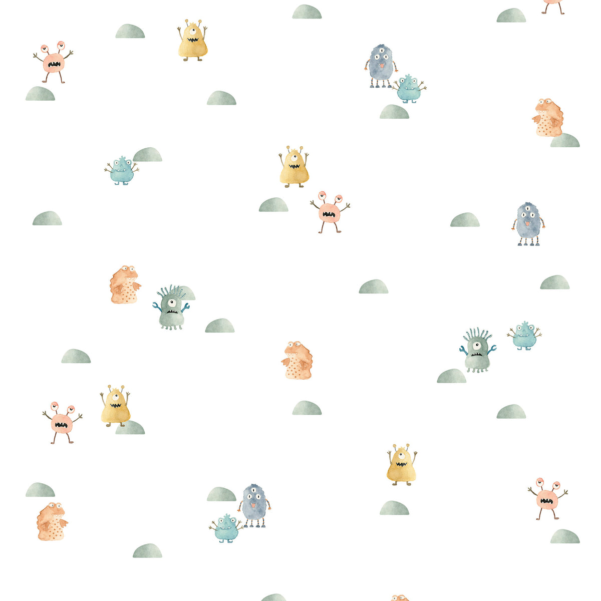 Papel de Parede Monstros – cor colorido