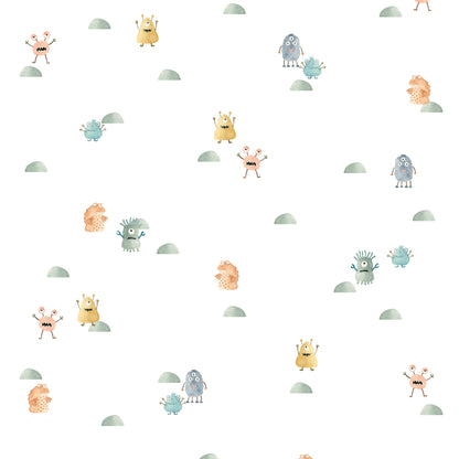 Papel de Parede Monstros – cor colorido
