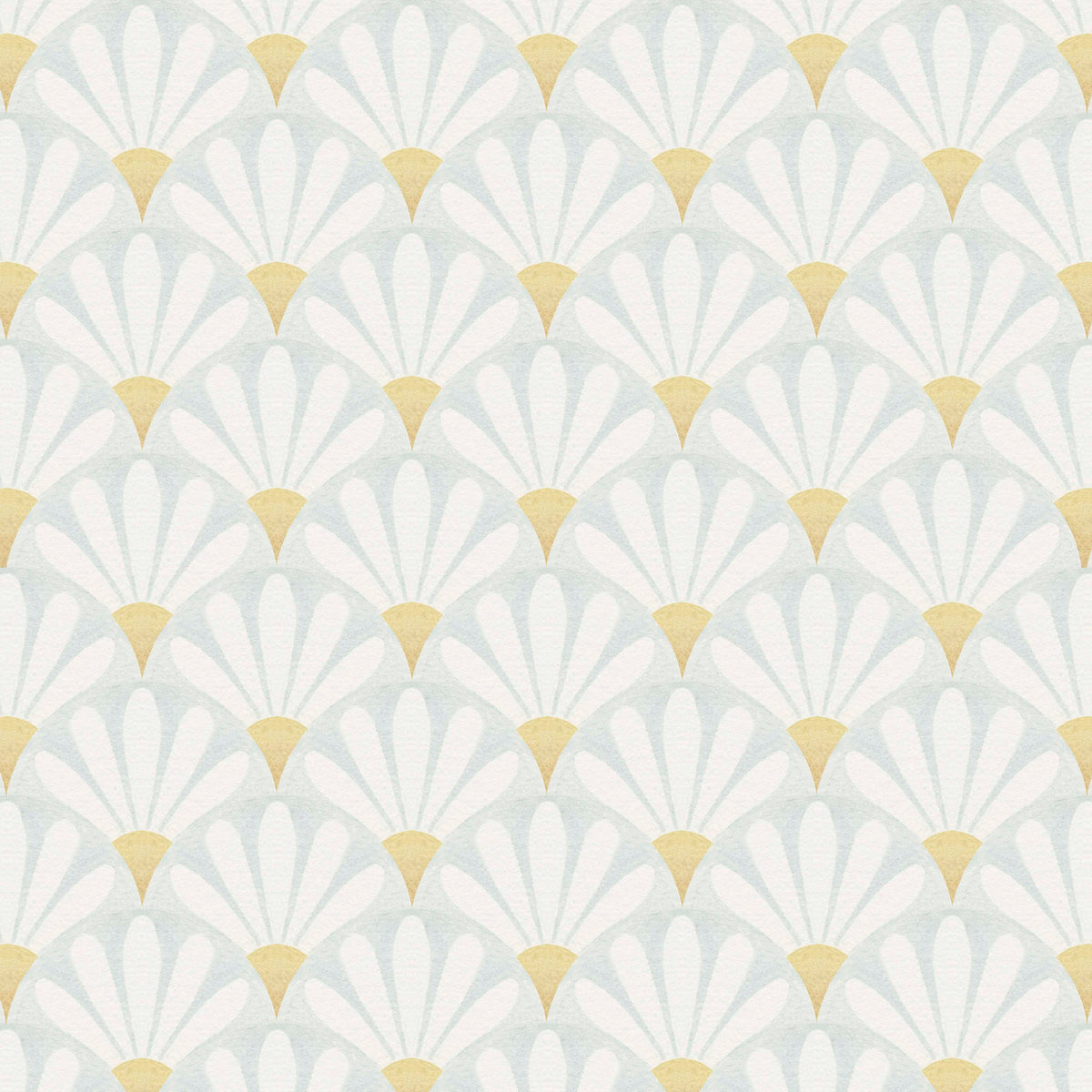 Nouveau Super Daisies Wallpaper – blue