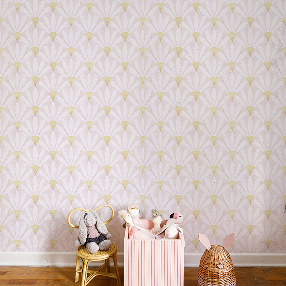 Nouveau Super Daisies Wallpaper – pink