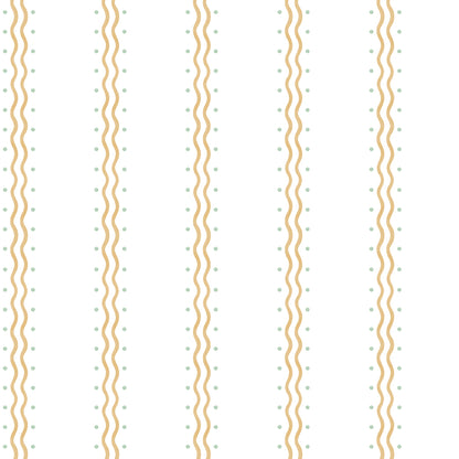 Double Waves Wallpaper – mustard