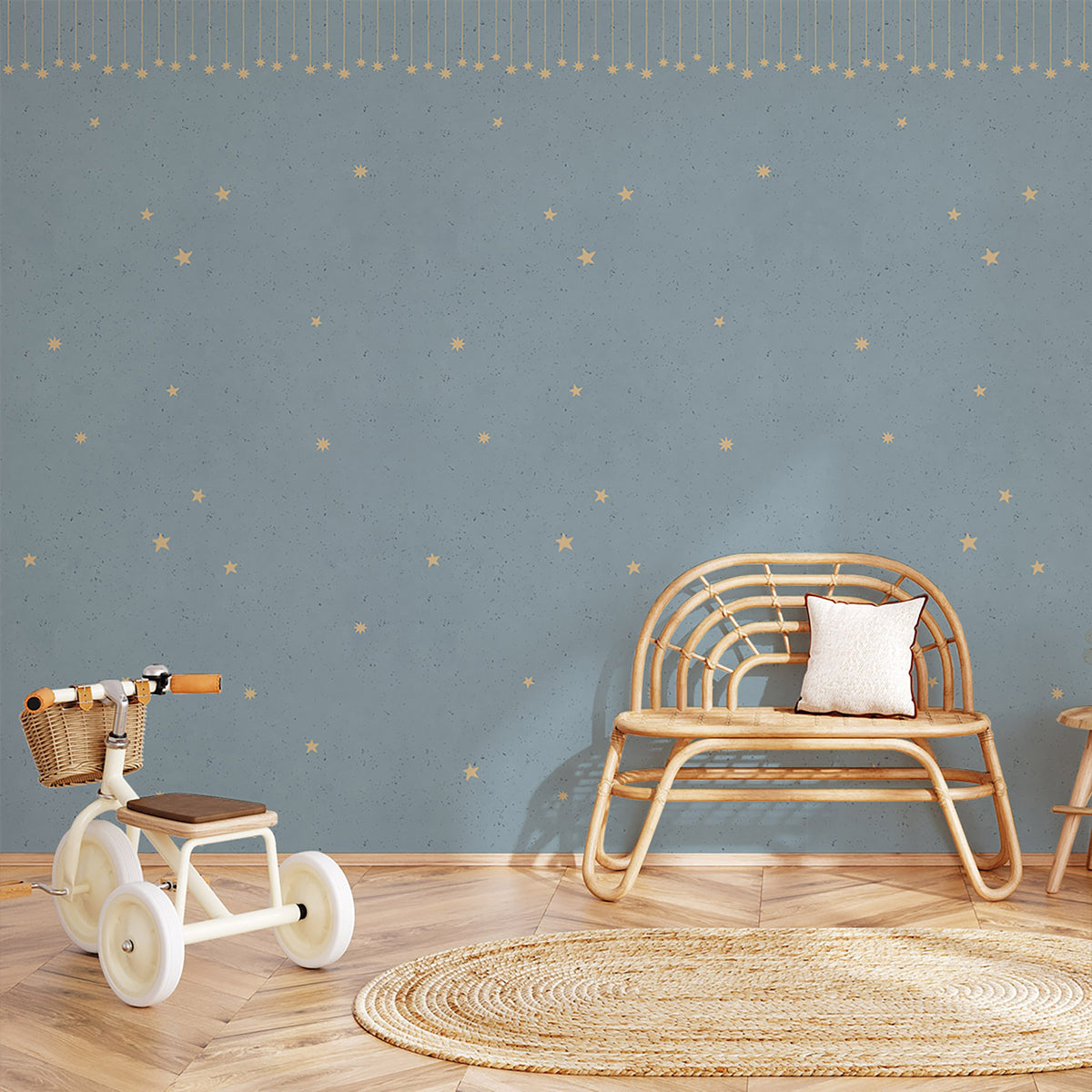 Little Prince Ceiling Border Wallpaper – blue