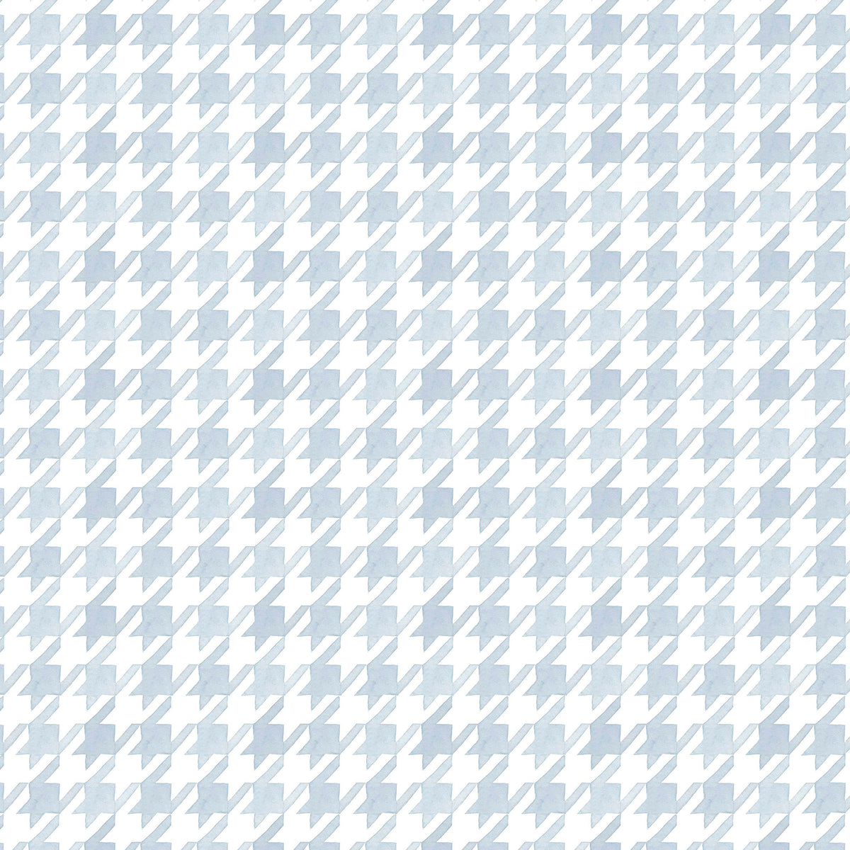 Pied de Poule Watercolor Wallpaper – blue