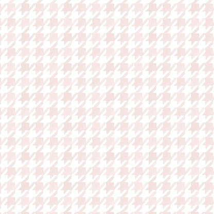 Pied de Poule Watercolor Wallpaper – pink
