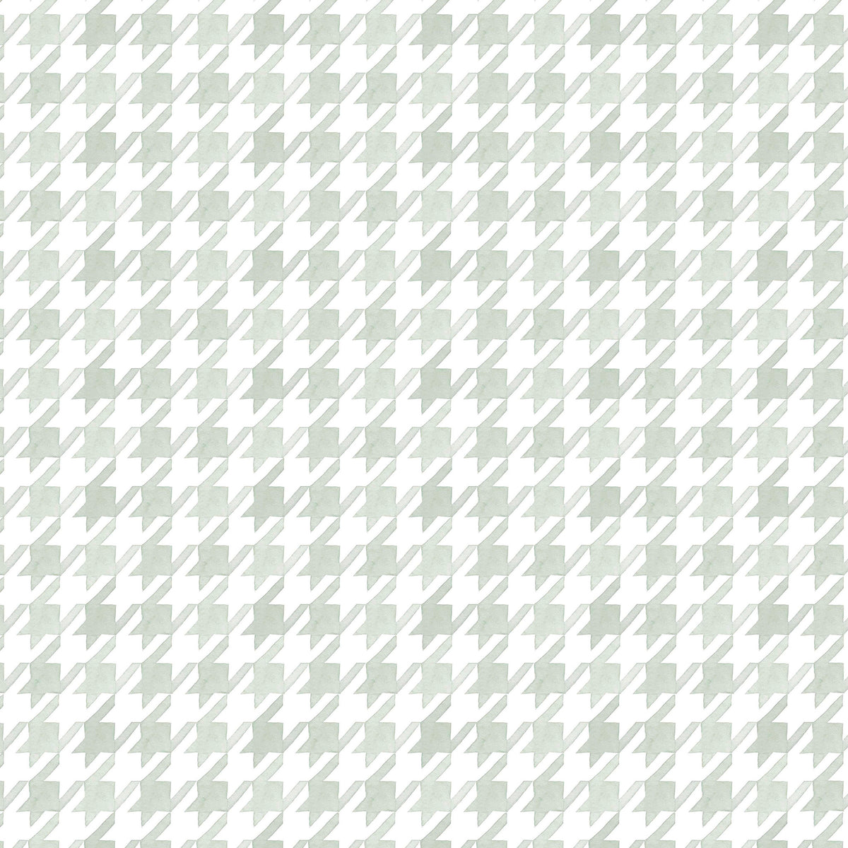 Pied de Poule Watercolor Wallpaper – green