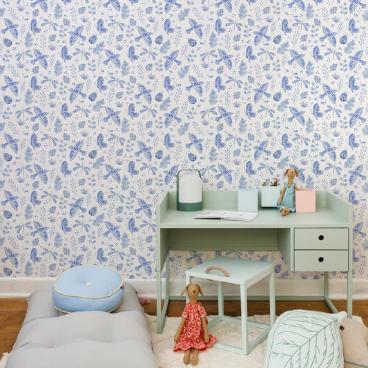 Porcelain Insects Wallpaper