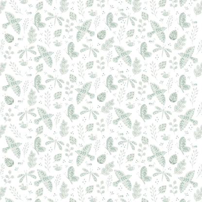 Porcelain Insects Wallpaper – green