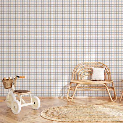 Checkered Wallpaper – blue