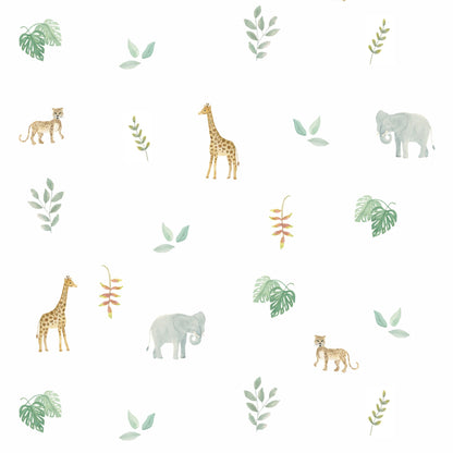 Papel de Parede Savana Bichos – cor colorido