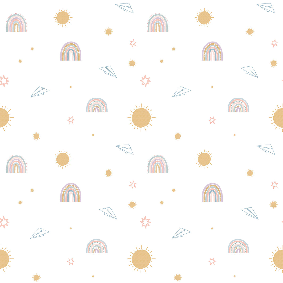 Sheepy Playful Sky Wallpaper – colorful