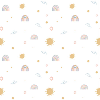 Sheepy Playful Sky Wallpaper – colorful