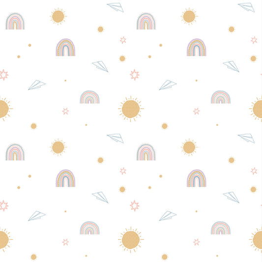 Papel de Parede Sheepy Céu de Brincadeira – cor colorido