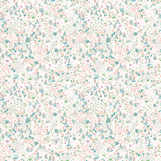 Sheepy Flora Wallpaper – colorful