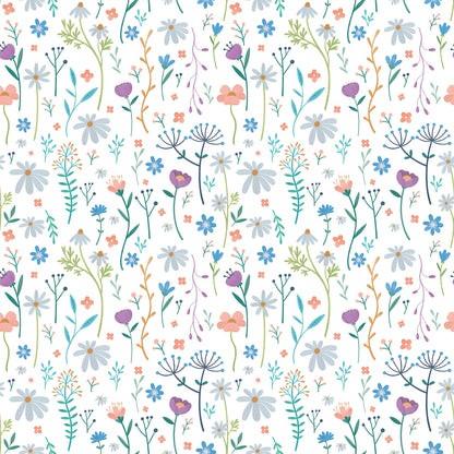 Papel de Parede Sheepy Flores da Floresta – cor colorido