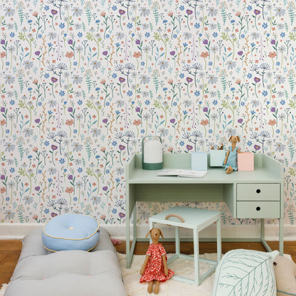 Papel de Parede Sheepy Flores da Floresta