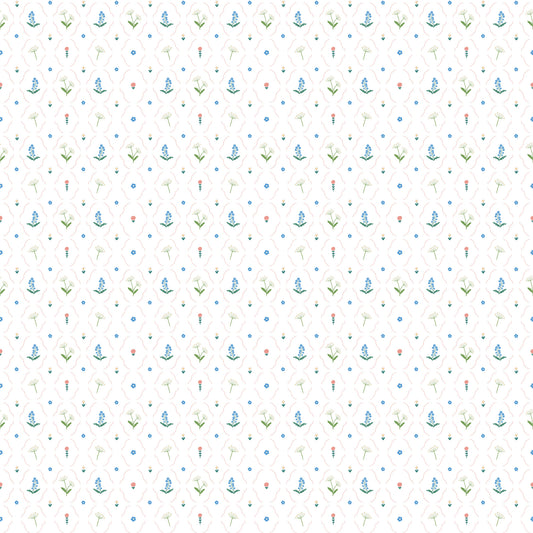 Sheepy Grandma’s Flowers Wallpaper – colorful