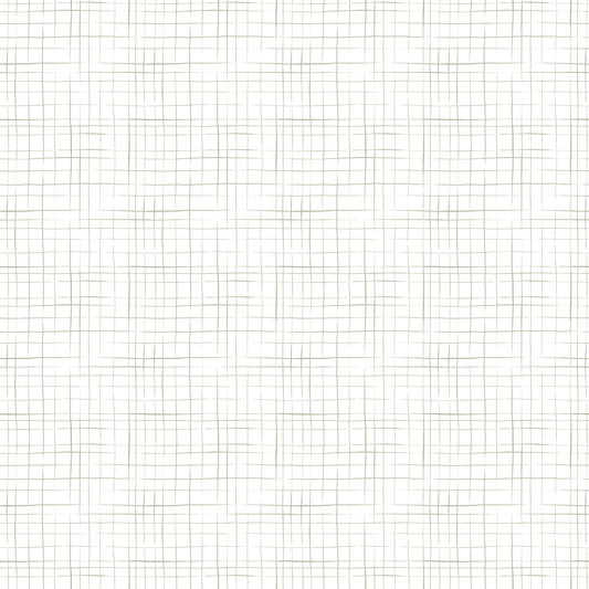 Sheepy Grid Wallpaper – green